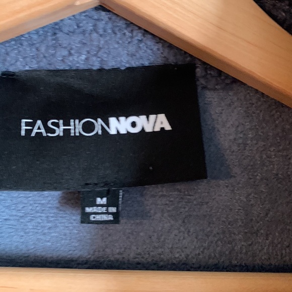 Fashion Nova long teddy Shacket - Picture 2 of 4